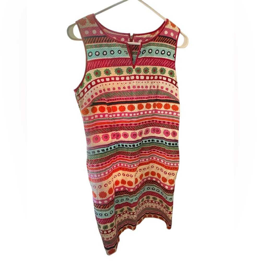 Talbots Multicolor Striped Midi Dress